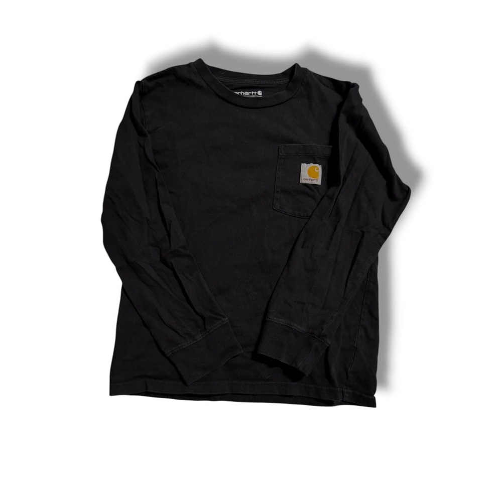 Carhartt Kids Black Long Sleeve Tee with Logo